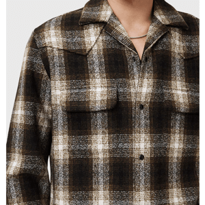 AllSaints Alvar Checked Western Relaxed Fit Shirt